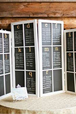 blackboard room divider prop for events